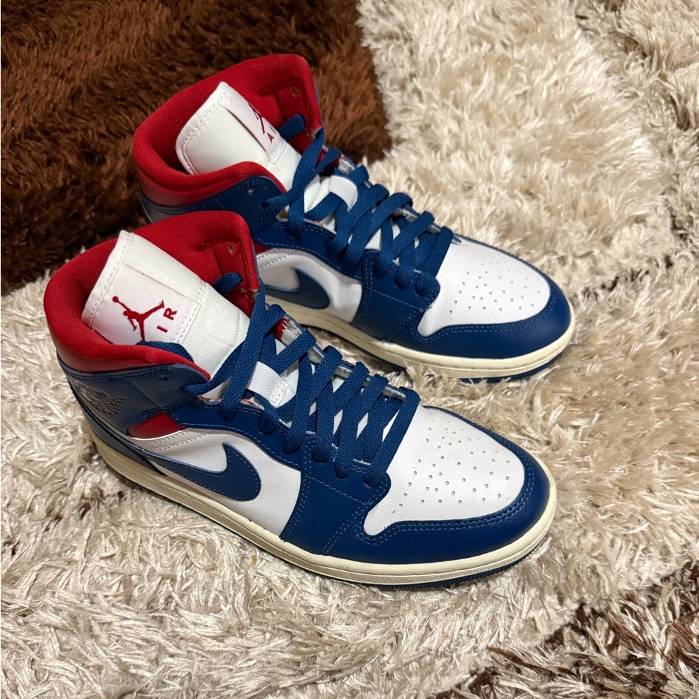 Nike Air Jordan 1 Mid Red/ French Blue